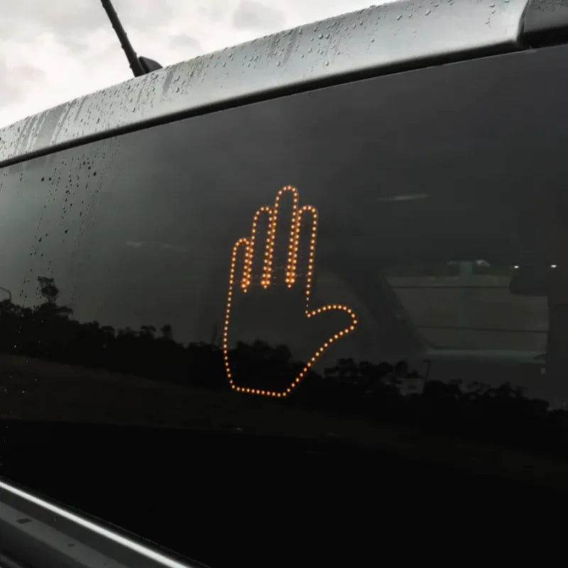Funny New LED Illuminated Gesture Light Car Finger - Bellarte Enchanté Funny New LED Illuminated Gesture Light Car Finger
